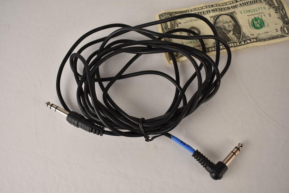 12 FT 1/4" TRS to TRS Balanced Patch Instrument Cable