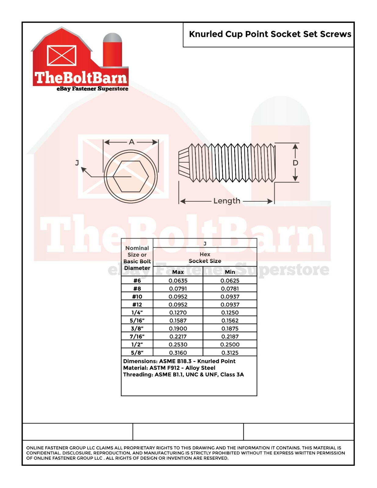 #10-32 Alloy Knurled Cup Point Socket Set Screw Fine Black Oxide (Pick Size Qty)