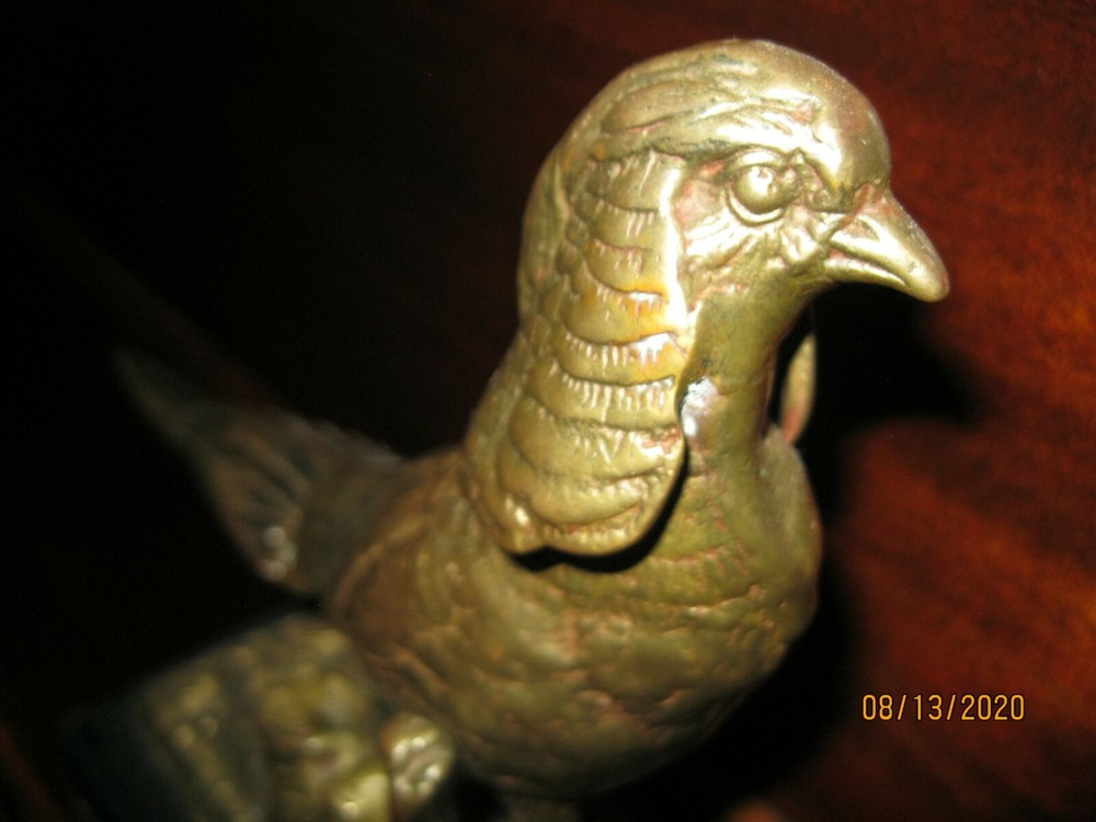 BRONZE PHEASANT STATUE