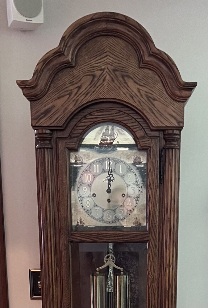 German Howard Miller Nautical Grand Father Clock