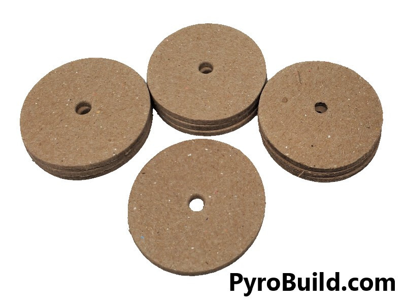 10pc 2" Fireworks Paper Disc Plugs Caps For Tubes With 3/16" Hole
