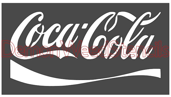 5.5"x10" Plastic Stencil - Coca Cola (MC716)*****