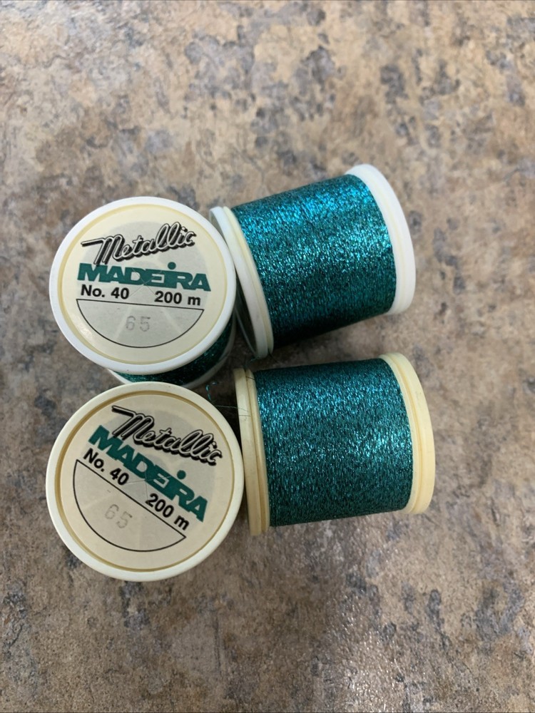 4 Spools MADEIRA Metallic Polyester Embroidery Thread 200M, # 65
