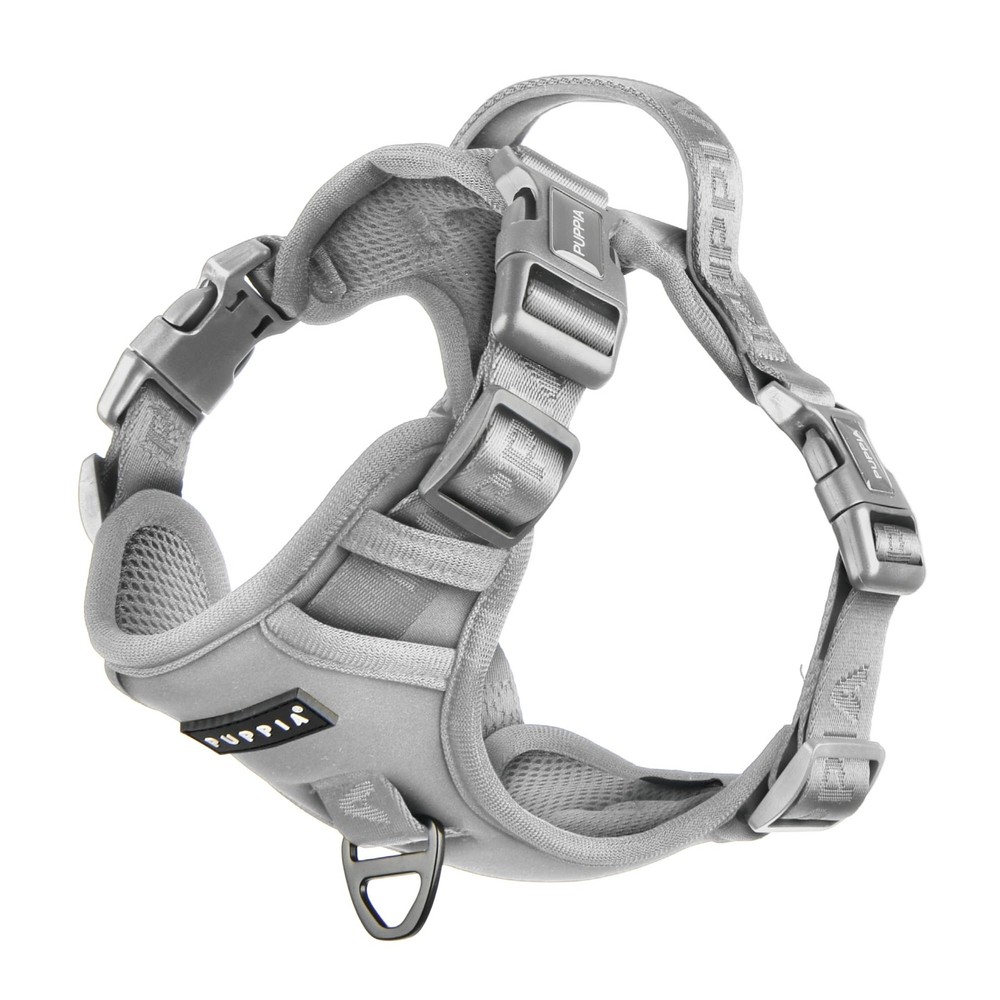 Dog Harness Comfortable Sturdy Handle Adjustable Neck Chest Grey Size L