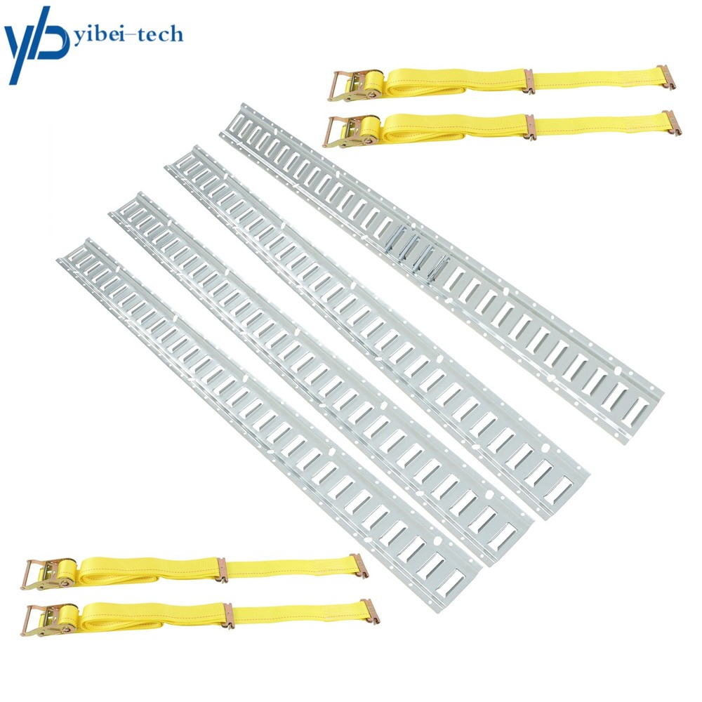 12 Pack 5' E Track Tie Down Rail Kit Galvanized For Vans Trailers Cargo Trailer