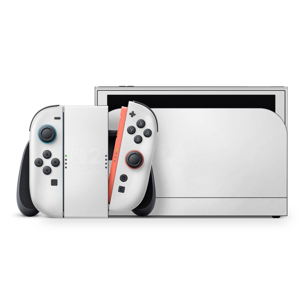 Nintendo Switch 2 Skin Decal - Solid White 3M Full Wrap Aesthetic