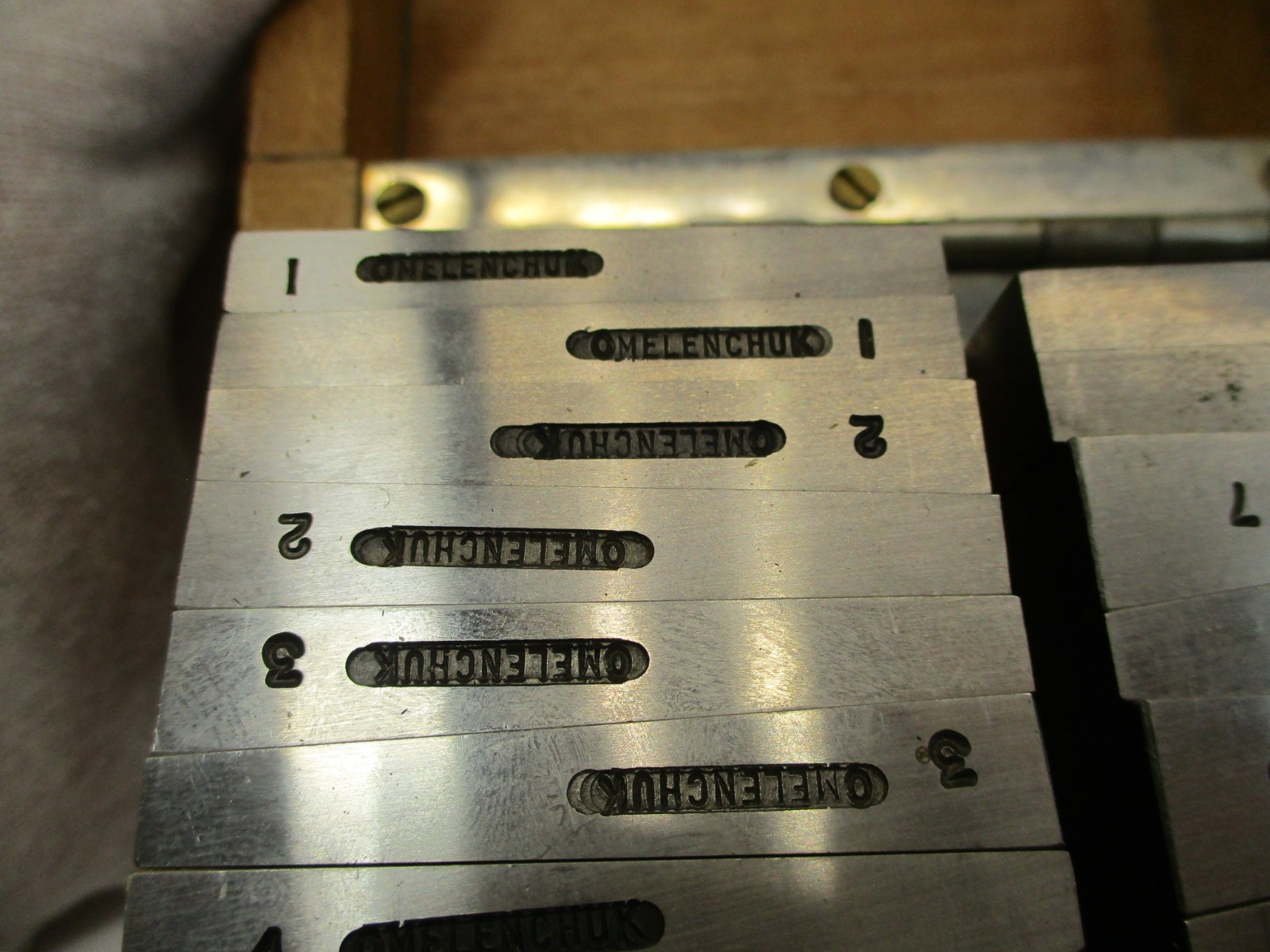 (22) Pc Angle Block Set OMELENCHUK 1° - 30° in Pairs Hard Ground Wood Case EC