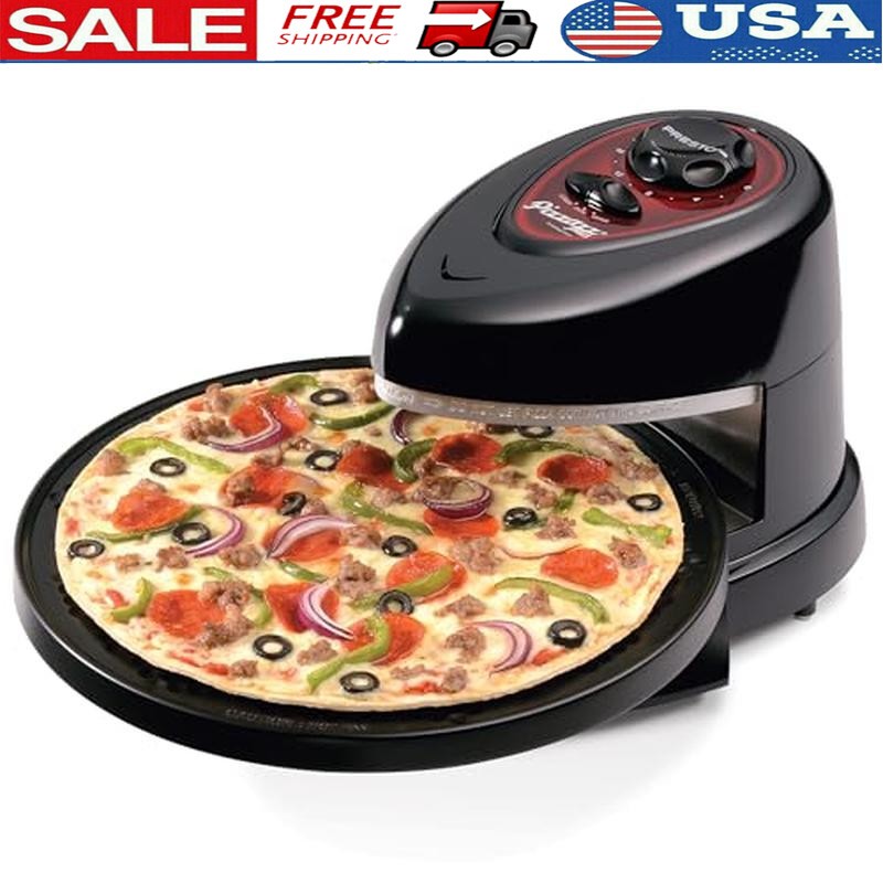 03430 Pizzazz Plus Rotating Oven, Black