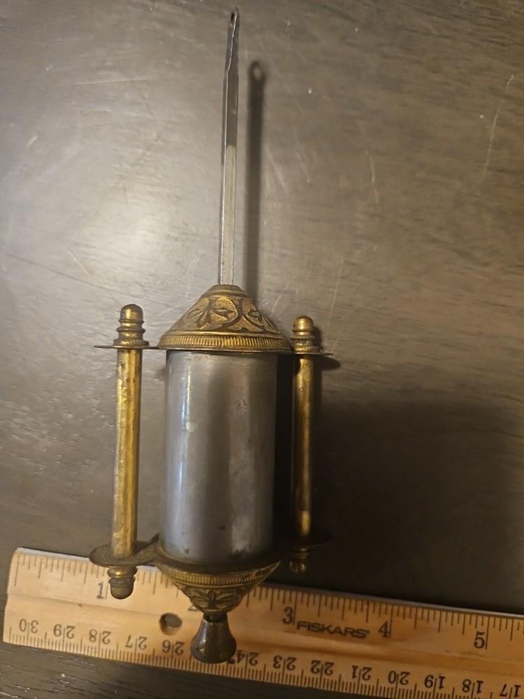 Antique Shelf Clock Single Barrel Mercury Pendulum