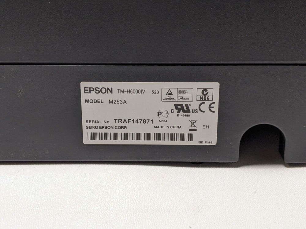 Epson M253A TM-H6000IV Multi-Function POS Receipt Printer W/ Power Adapter