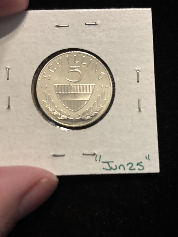 1964 Austria 5 Schilling Proof Silver “jun25”