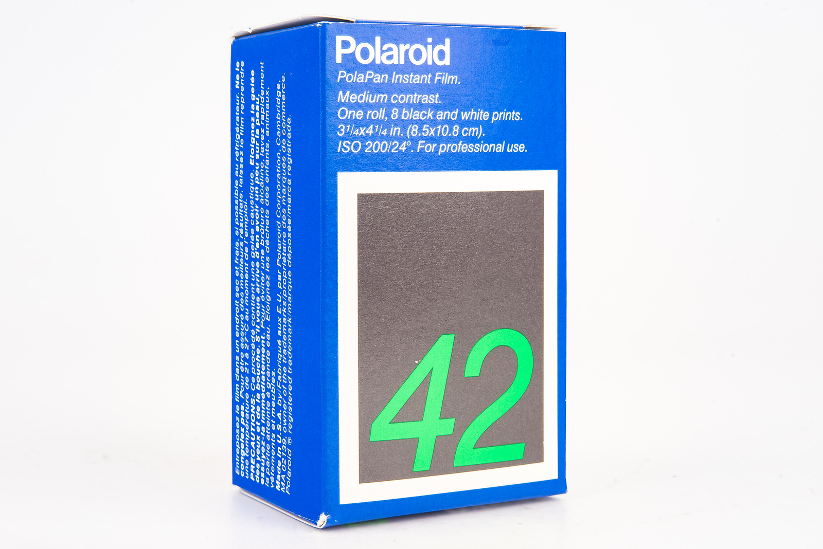 Polaroid INSTANT Roll Film Type 42 B&W 3 1/4 x 4 1/4'' SEALED WORKS Expired 1988