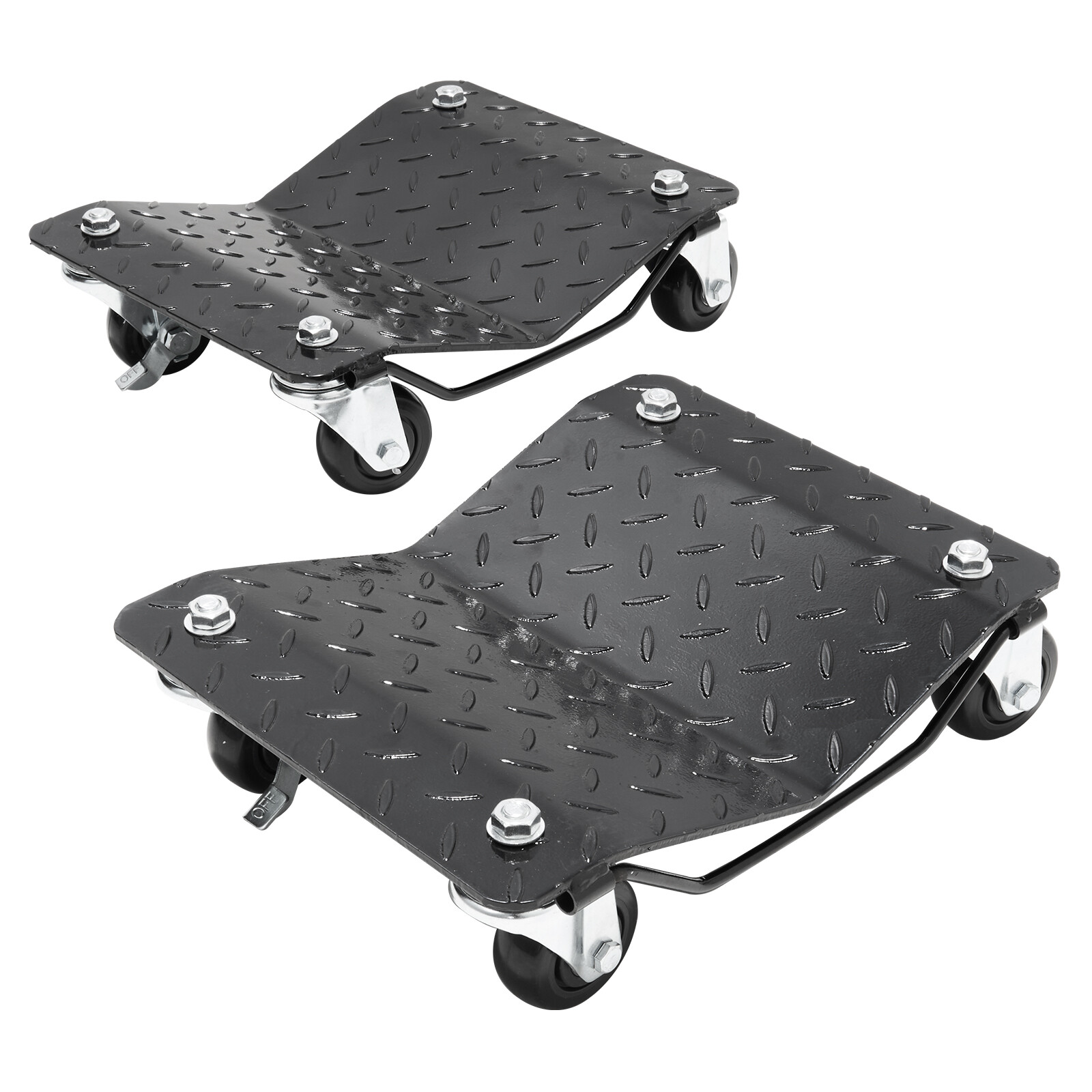 VEVOR Car Dolly Wheel Tire Dolly 2 PCS Heavy Duty Skate Auto Repair Dolly 3000LB