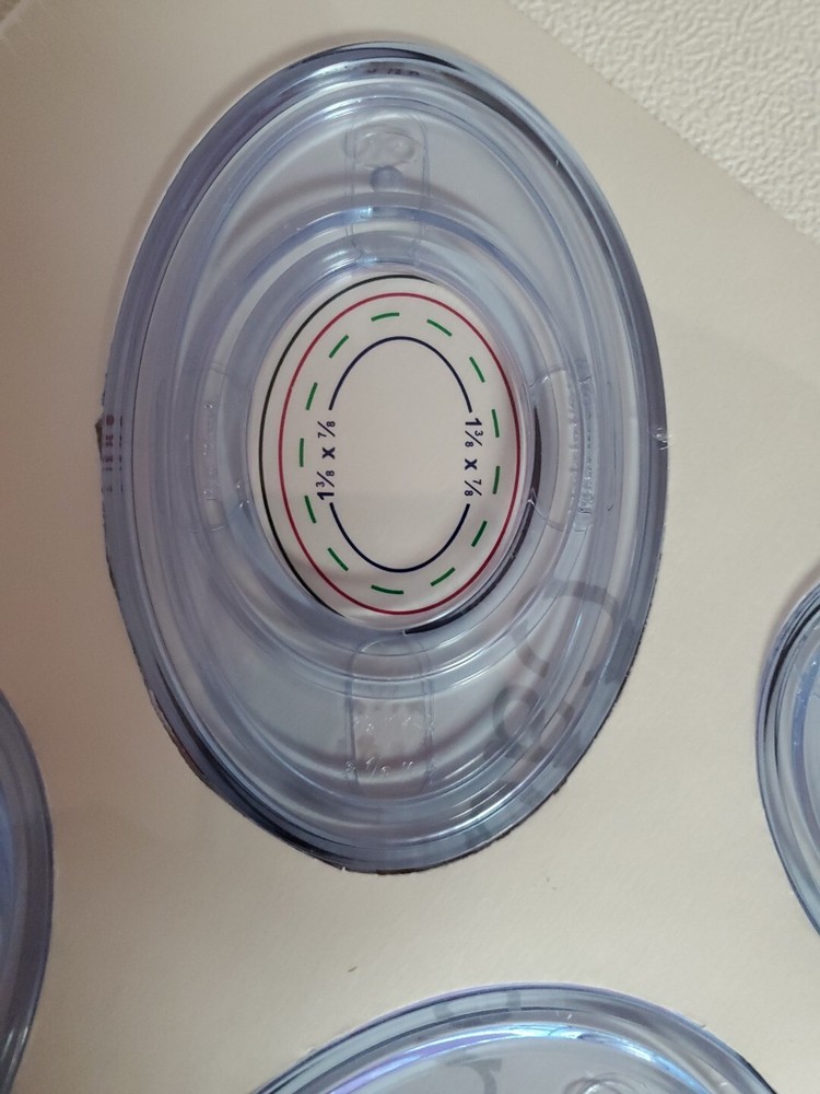 Creative Memories Custom Cutting System 4 Oval Patterns & Sizing Template NIP