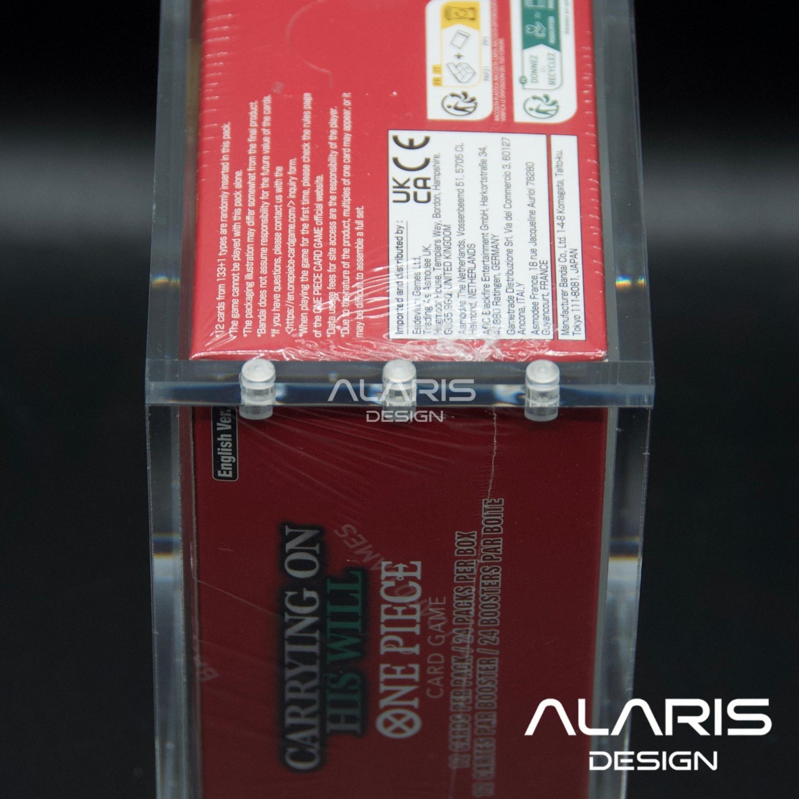 One Piece Booster Box Acrylic Case Magnetic Lid UV resistant IN STOCK US seller