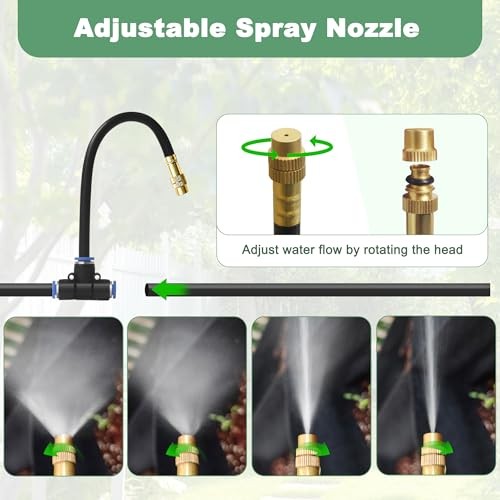 360° Adjustable Drip Irrigation System Kit Automatic Garden Watering 32.8FT