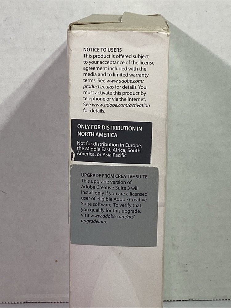 Adobe Creative Suite 3 Design Standard For Mac OS X Leopard HGT-23