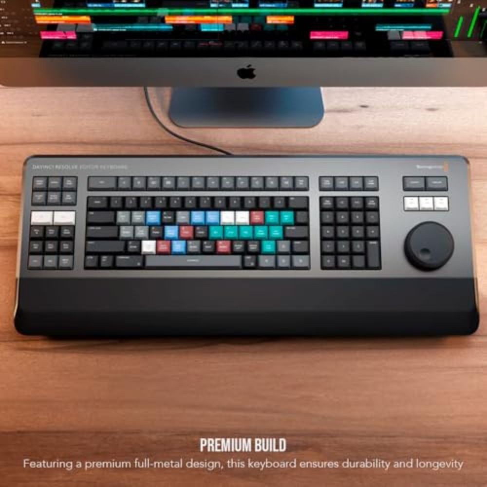Blackmagic Design DaVinci Resolve Editor Keyboard with Resolve Software