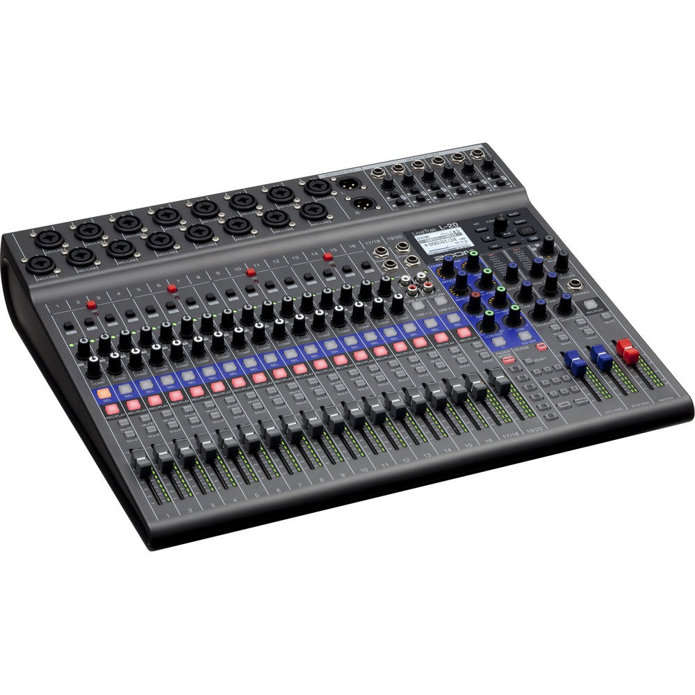 Zoom LiveTrak L-20-20-Input Digital Mixer Bundle