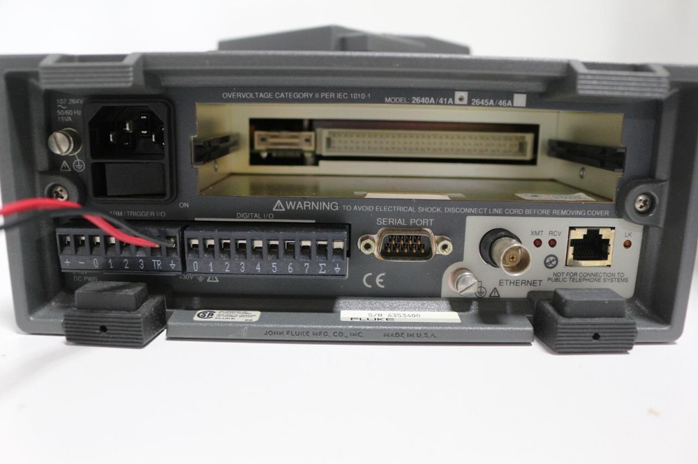 Fluke 2640A / 41A Networked Data Acquistion Unit w/2645A Universal Input Module
