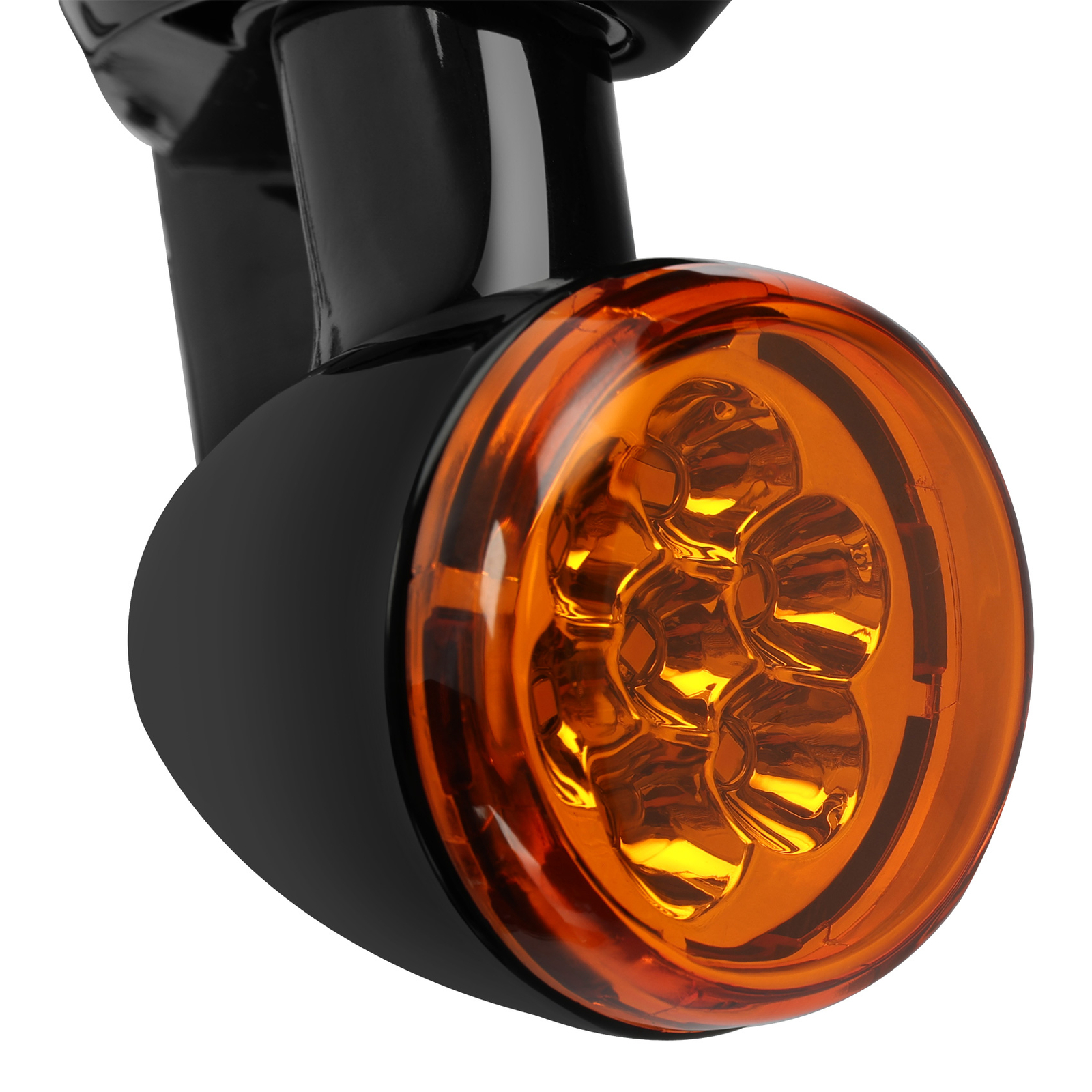 4.5" Auxiliary LED Spot Fog Light Turn Signal Fit For Harley Street Glide 94-13