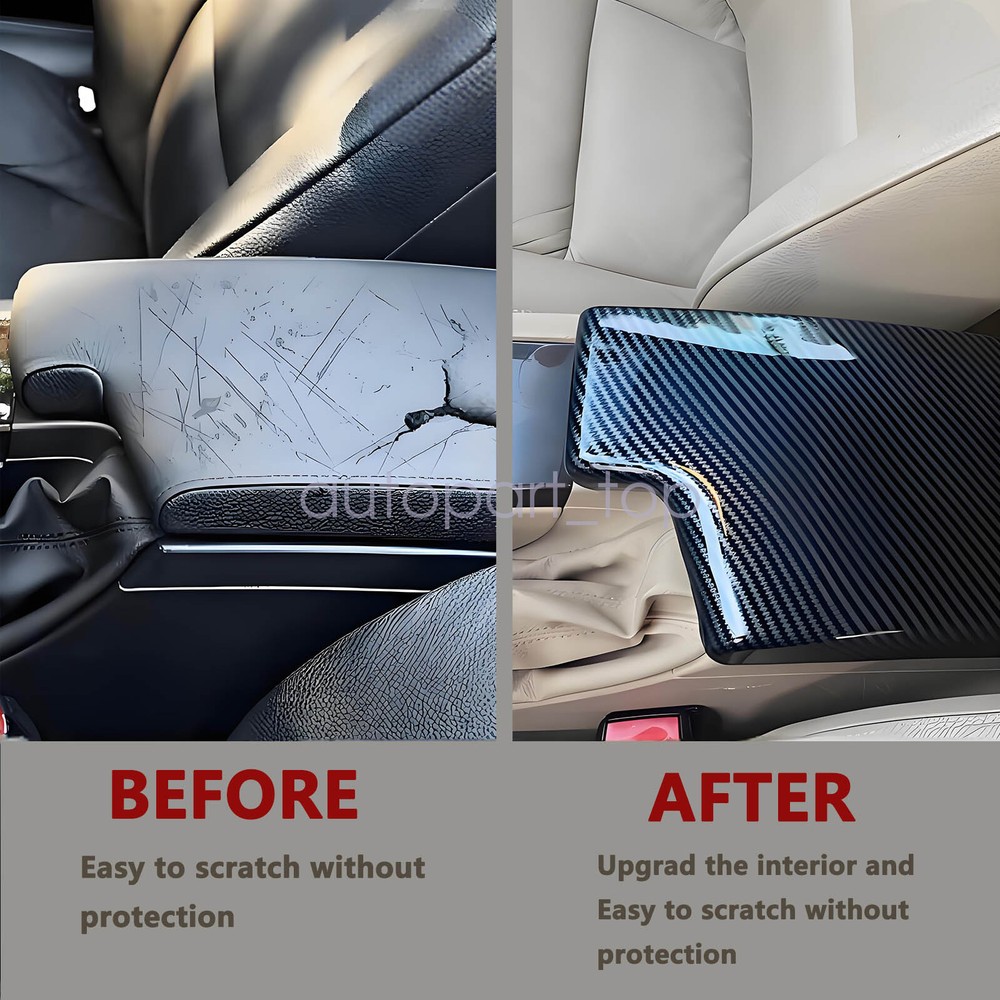 Center Console Lid Armrest Cover For 06 07-2012 BMW 3 Series E90 E91 E92 E93