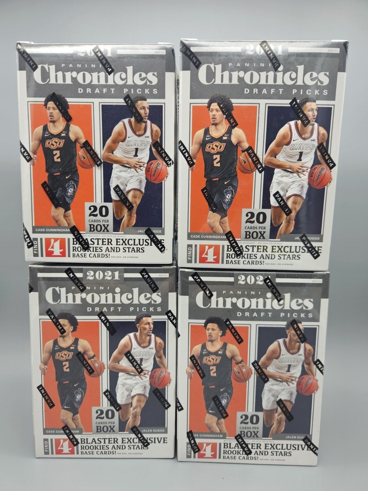 (4) Box Lot 2021-22 Panini NBA Chronicles Chronicles Draft Picks Blaster