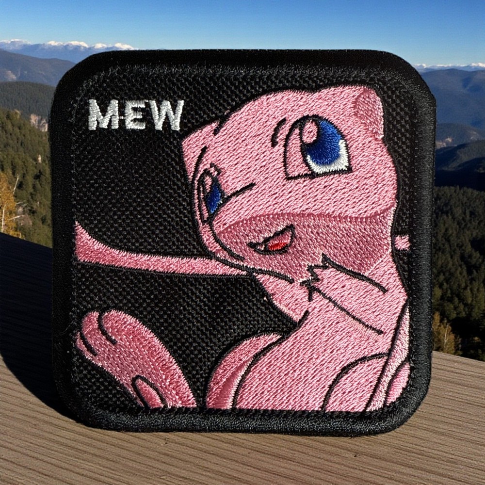Mew Embroidery Patch Multi Sizes 3-4"