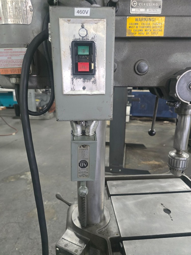 20" Clausing 2275 Single Spindle Drill Press