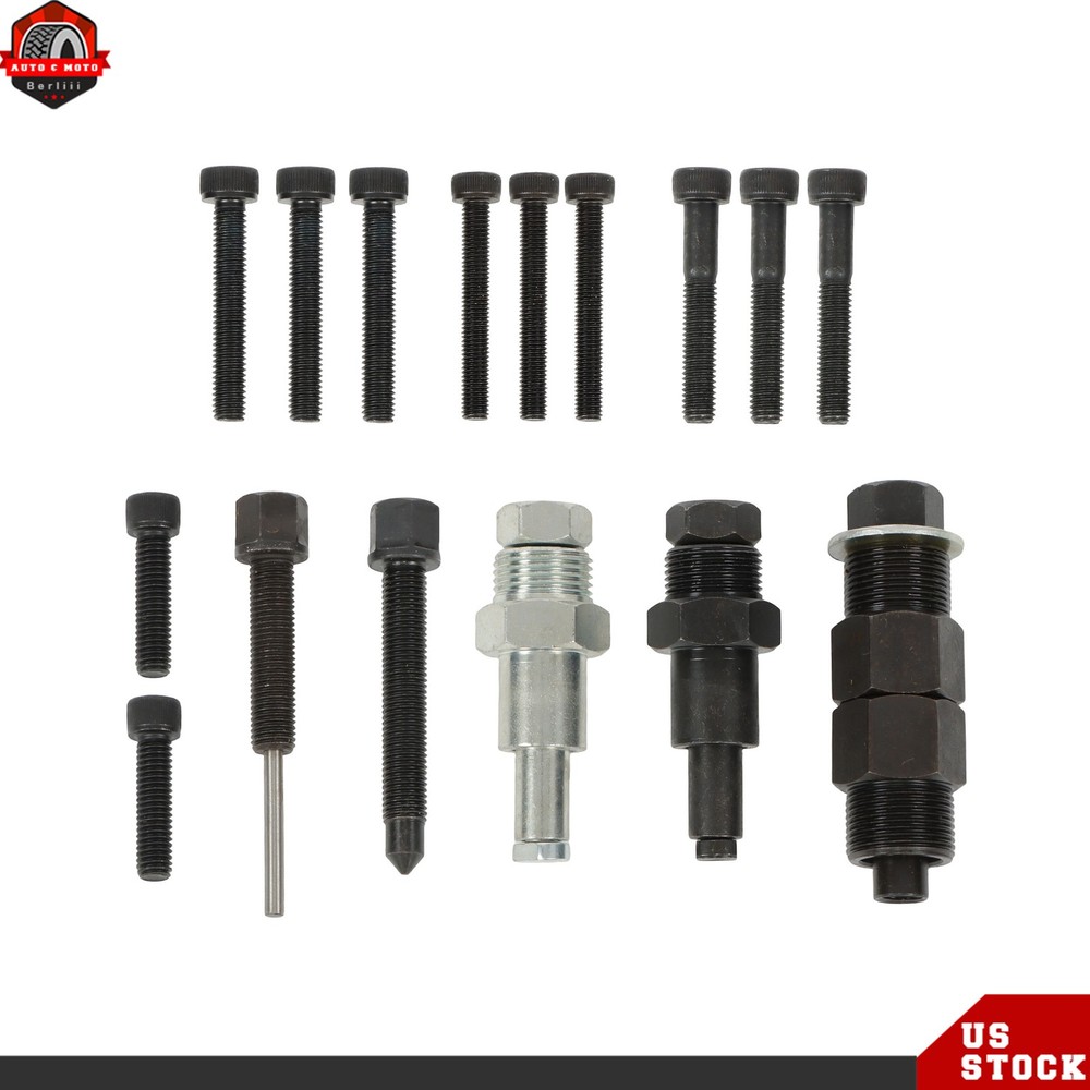 A/C Compressor Clutch Removal Installation Holding Tool Kit with Storage Case