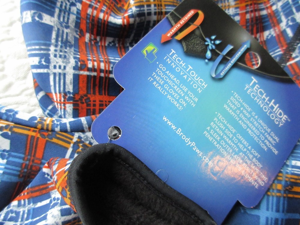 BRODY PAWS NWT HAT GLOVES SCARF MATCHING SET TECH-TOUCH TECH-HIDE DOUBLE LAYER#2