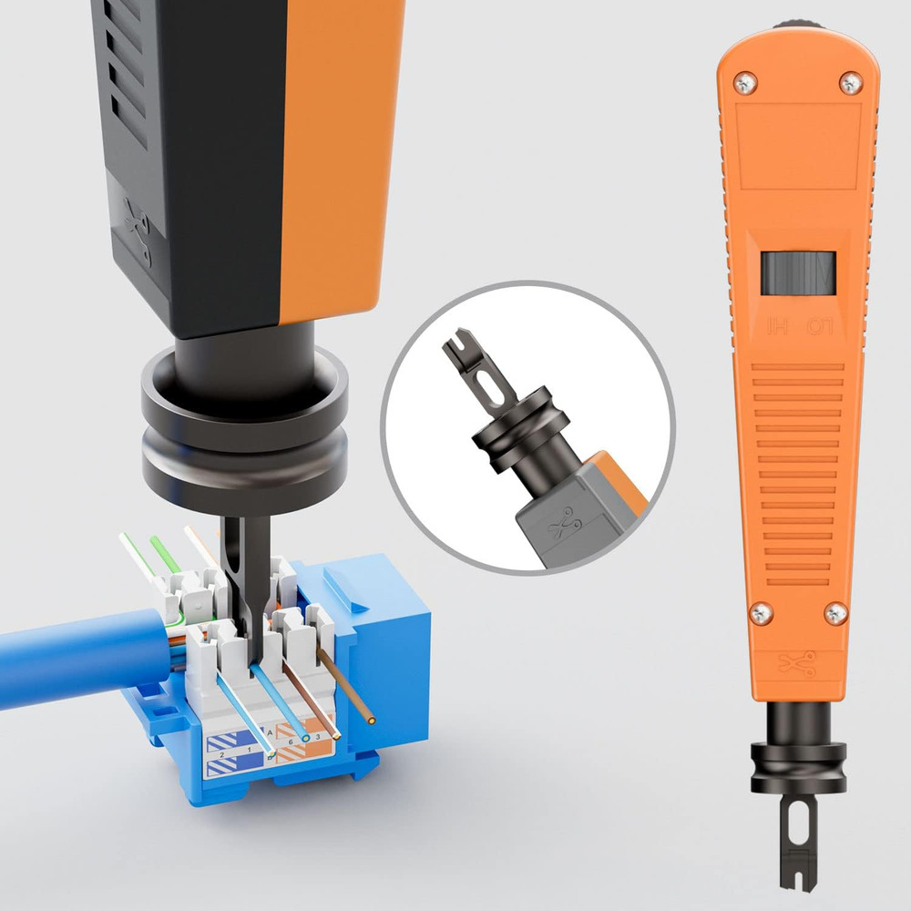 Punch down Tool with 110 Blade Type for Ethernet Punch down Block Keystone Jack