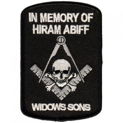 In Memory of Hiram Abiff Patch Widows Sons Patch