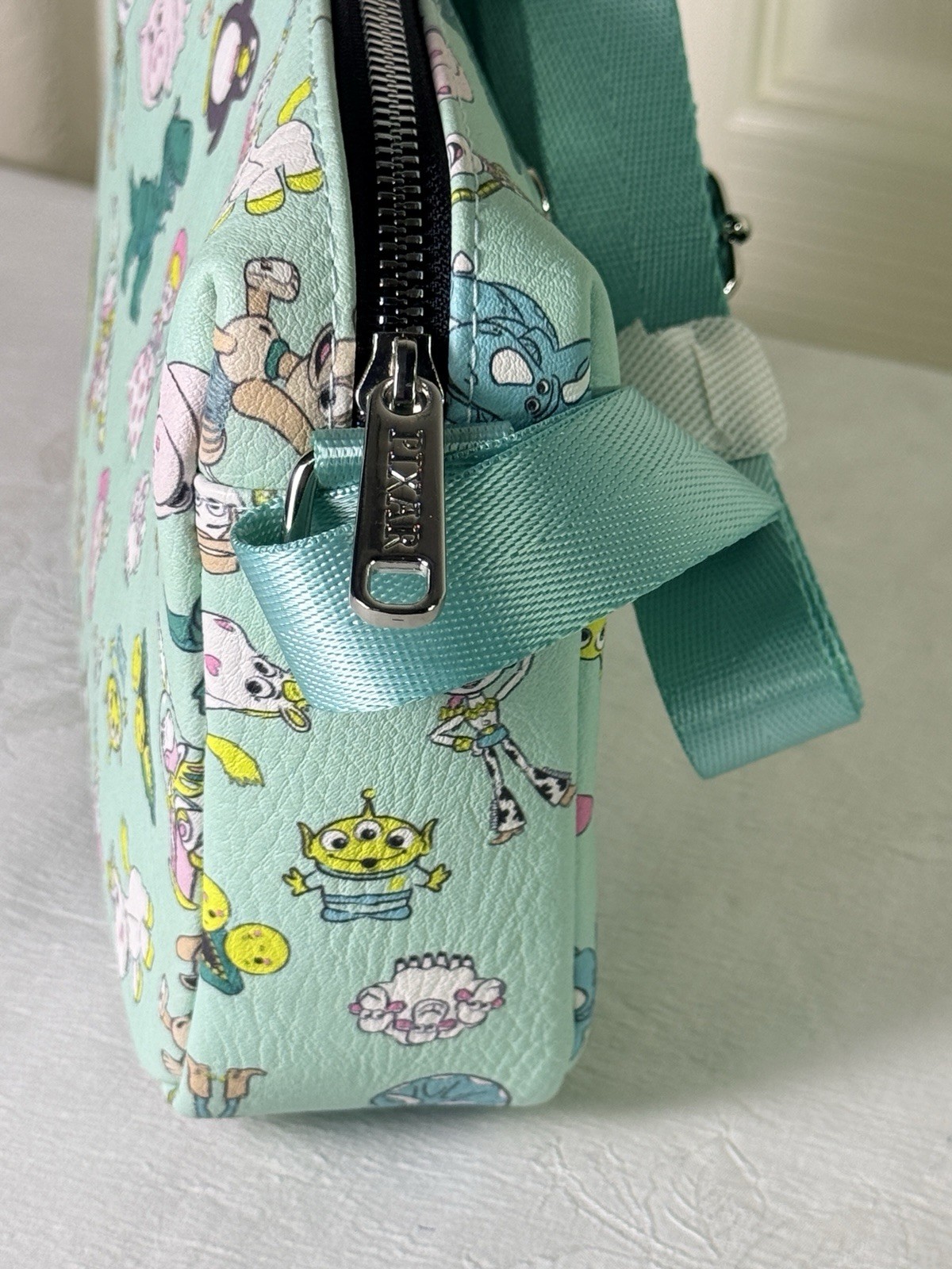 Disney Pixar Toy Story Characters Crossbody Bag Mint Green NWT