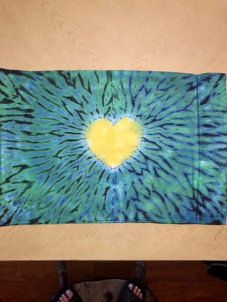 Tiedye Heart Pillowcase