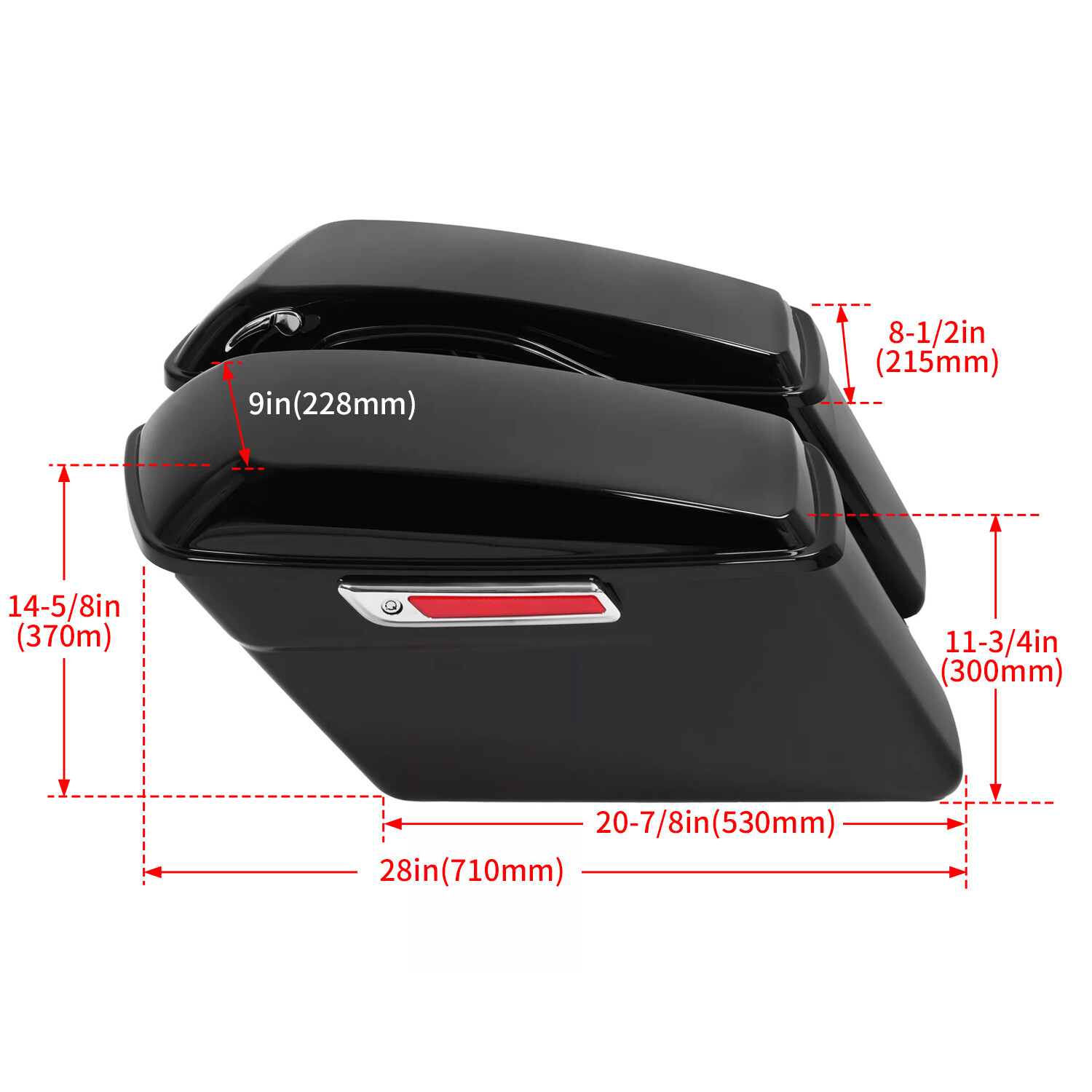 Hard Saddle Bags Saddlebags For Harley Touring 2014-2024 Road King Street Glide