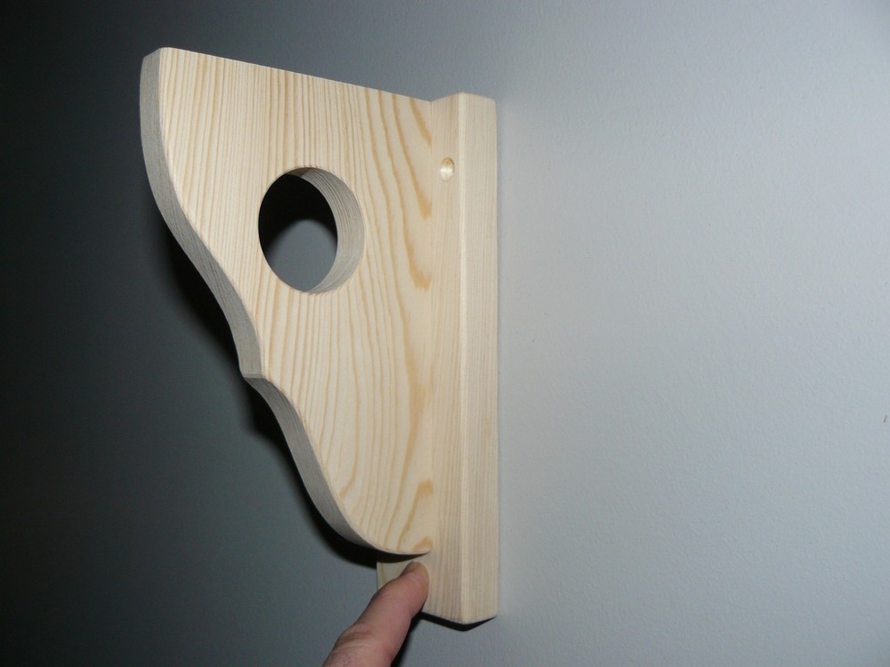 Decorative Wall Brackets with Rod Holder