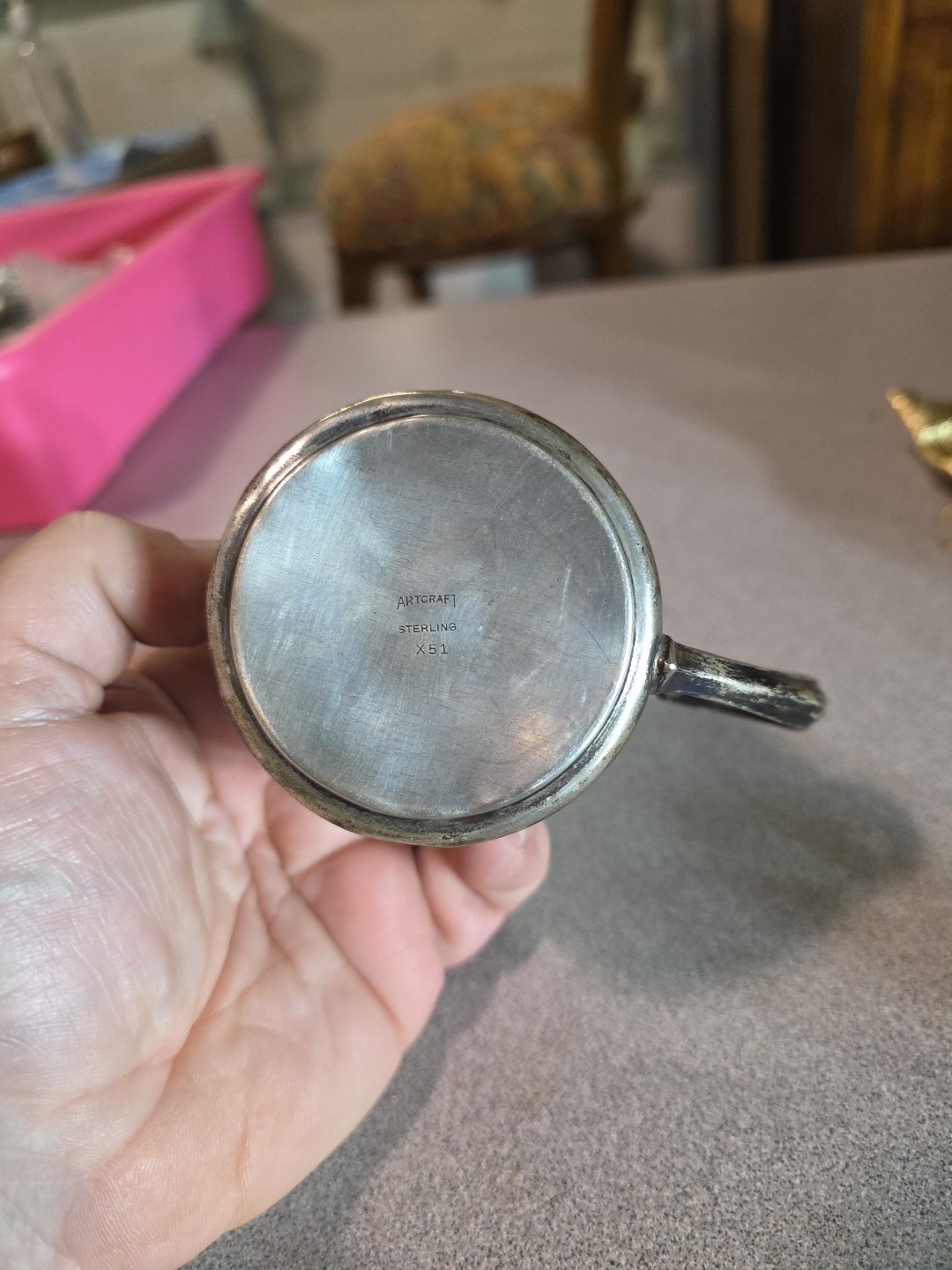 Artcraft X51 Sterling Silver Cup 59.2 Grams Vintage Antique