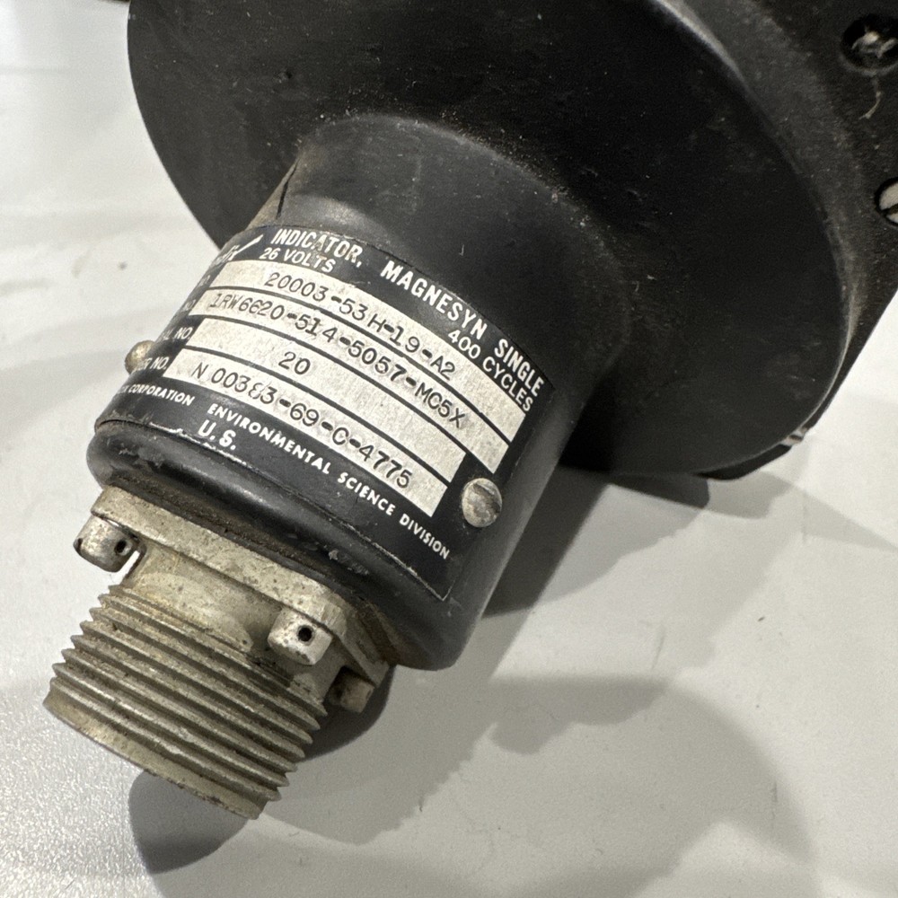 Bendix Corp gauge Single Magnesium Indicator 20003-53-H19-A2