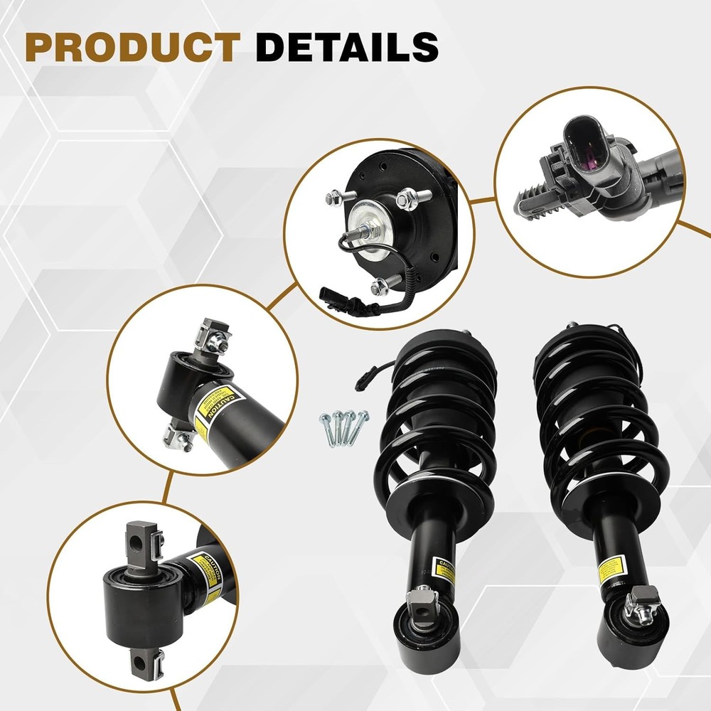 Front Shock Absorber Struts 2pc for Chevy GMC 15-22