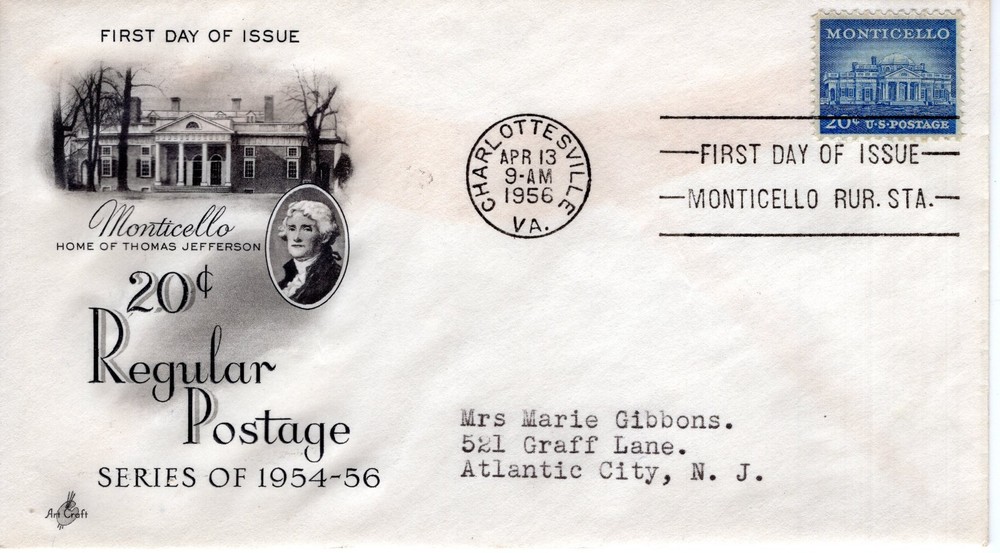 20 CENT REGULAR POSTAGE  -  1956 - DC753