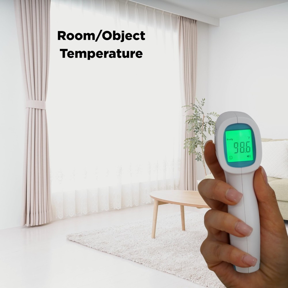 - Non-Contact Forehead Digital Thermometer with Object Temperature Mode - Tou...