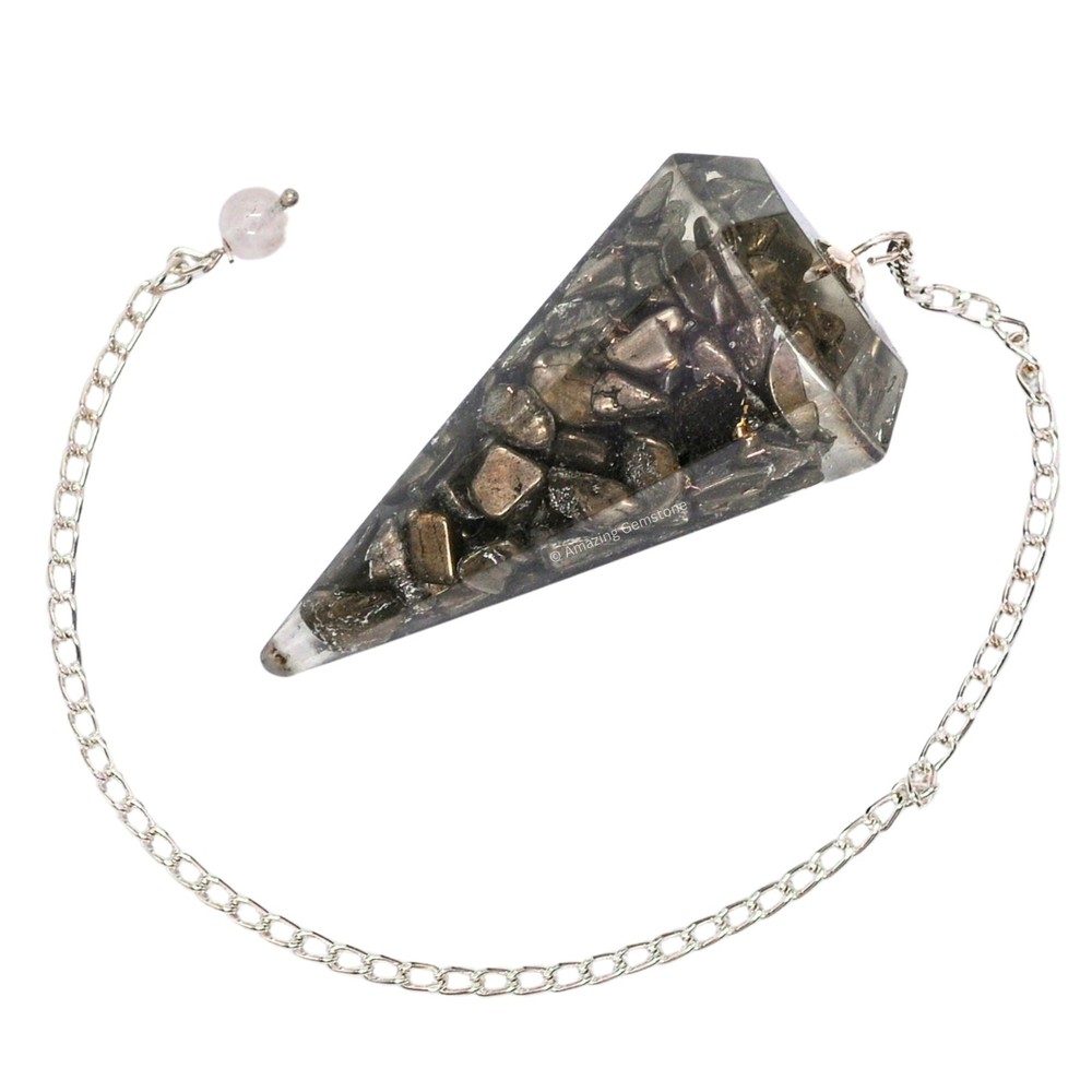 Pyrite Orgone Crystal Pendulums
