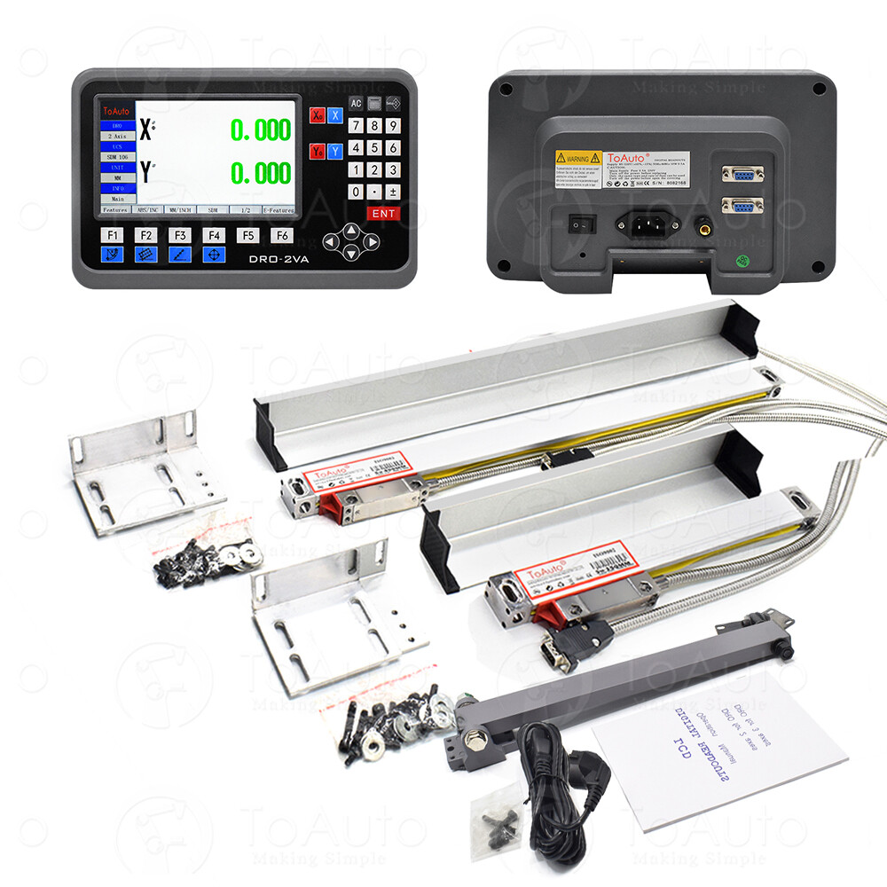 ToAuto LCD Digital Readout DRO Display Linear Scale Glass Sensor 100-2000MM, DHL