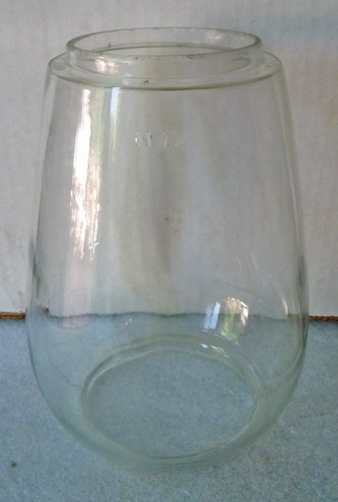 Clear Railroad Lantern Globe H-22, 7" tall