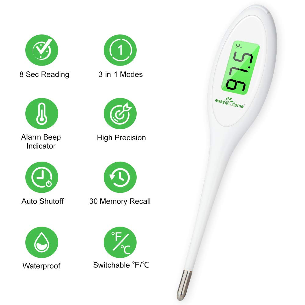 Digital Thermometer Fast Read LCD