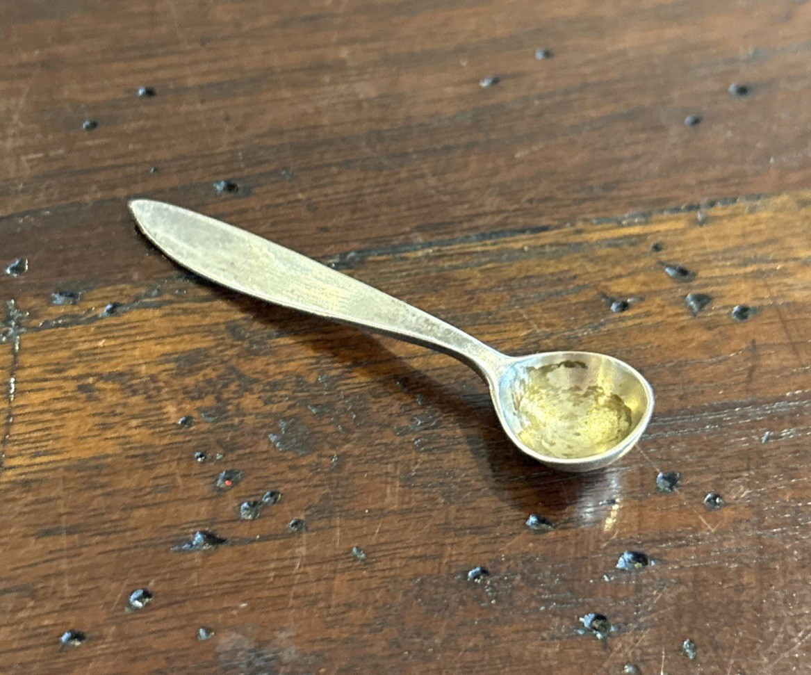 Vintage Tiffany & Co. 925 Sterling Silver Salt Cellar Spoon