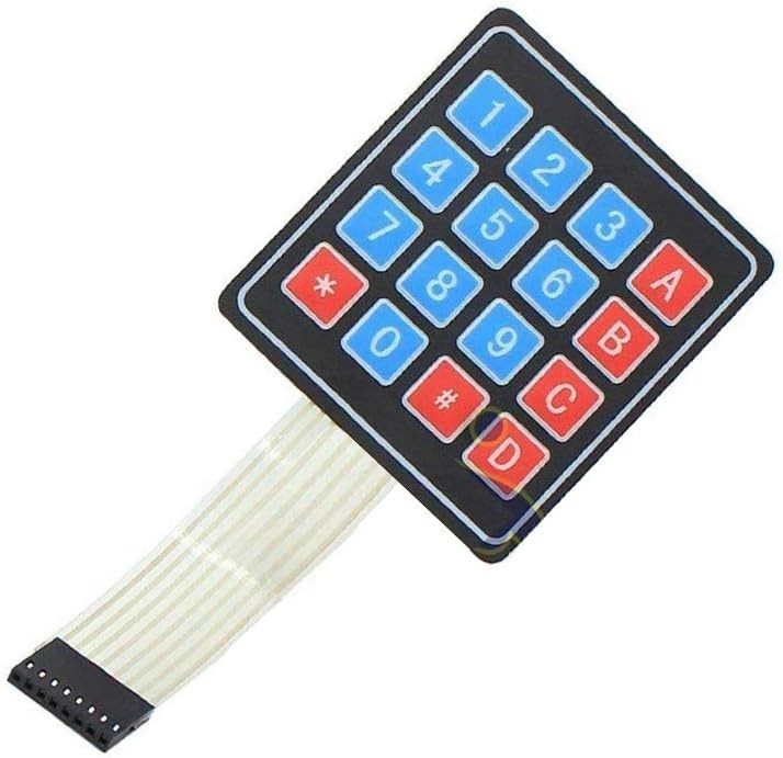 Durable 16 Key Membrane Switch Keypad Compatible with Arduino - 3PCS Set