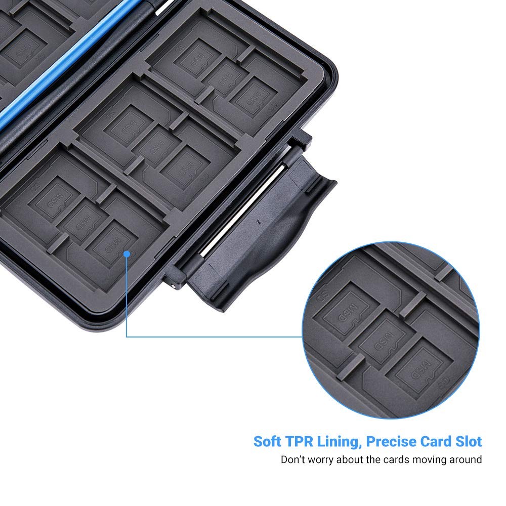 36 Slots SD Card Case Micro SD Card Case CF Memory Storage for 18 Micro SD Ca...