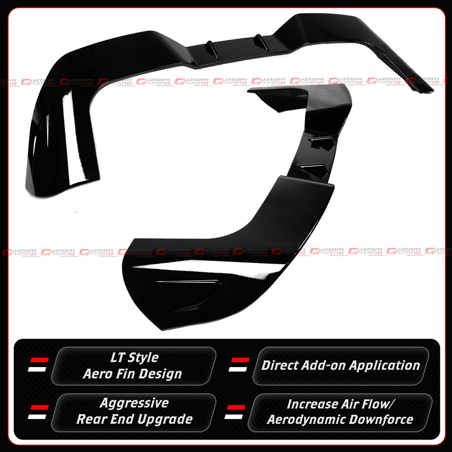 For 19-26 BMW X5 G05 F95 X5M LT Style Gloss Blk Rear Roof Spoiler Wing Extension